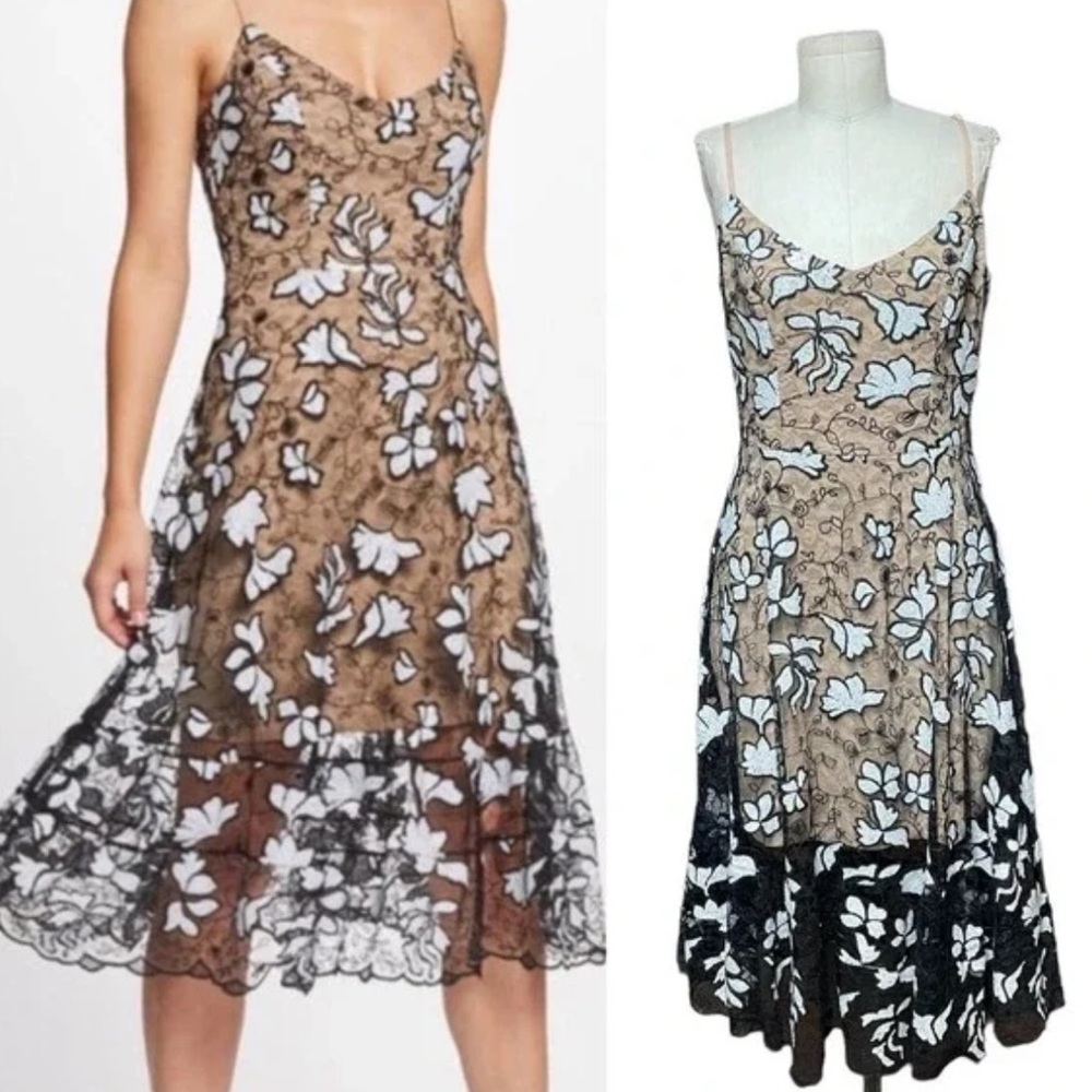 Dress The Population Floral Lace Dress